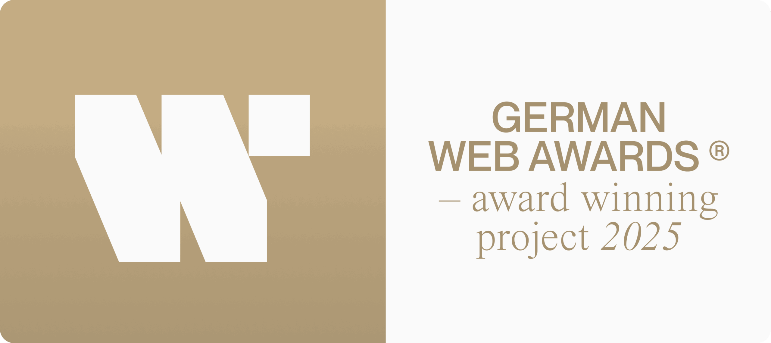 Ausgezeichnet beim German Web Award Ausgezeichnet beim German Web Award